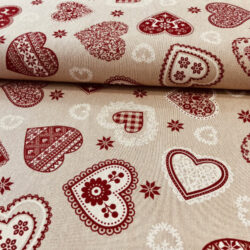 Canvas Rudi, Herzen, weihnachtlich