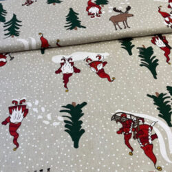 Canvas Ember, Wichtel, weihnachtlich, Leinenoptik