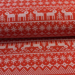 Sweat Holly, Strickoptik, rot, Weihnachten