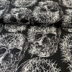 Webware Kritzel-Totenköpfe, schwarz-weiß