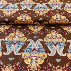 Webware braun mit Paisleymuster